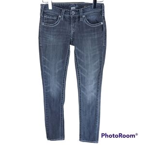 SILVER Aiko Skinny gray jeans size 26